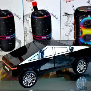 Tesla Cybertruck Shape Bluetooth Portable Speaker LED Screen